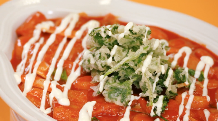 Gnocchi tteokbokki recipe photo.
