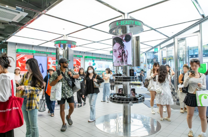 The “K-Beauty Now” and “Trending Now” Zones, situated on the first floor of the store