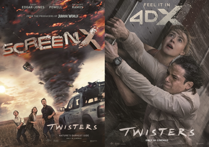Image of Promotional poster image for “Twisters” on ScreenX and 4DX
