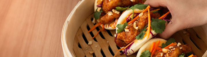 Image of Crunchy Chicken Baos 