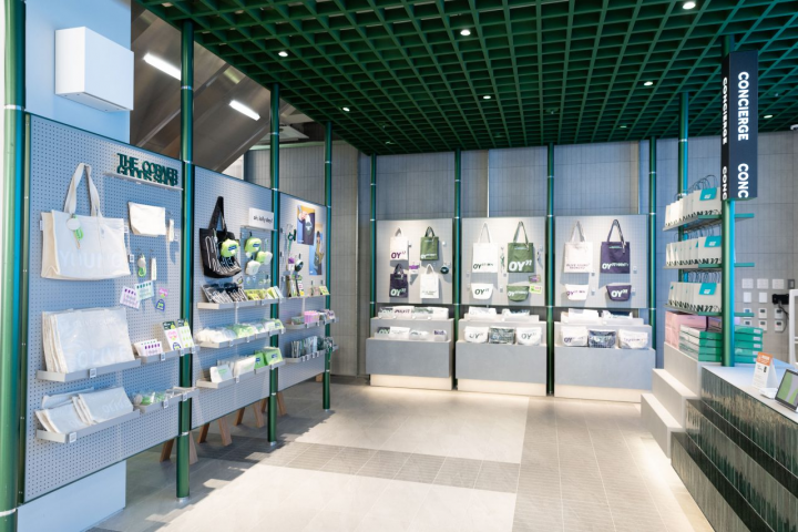 The Corner Goods Shop offering limited-edition Olive Young N Seongsu souvenirs and gifts.
