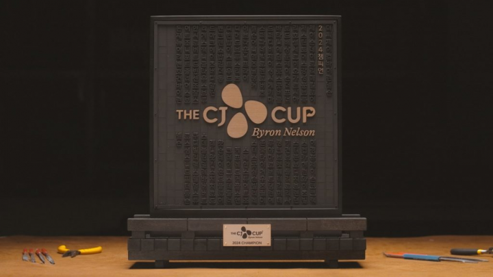 THE CJ CUP Byron Nelson trophy
