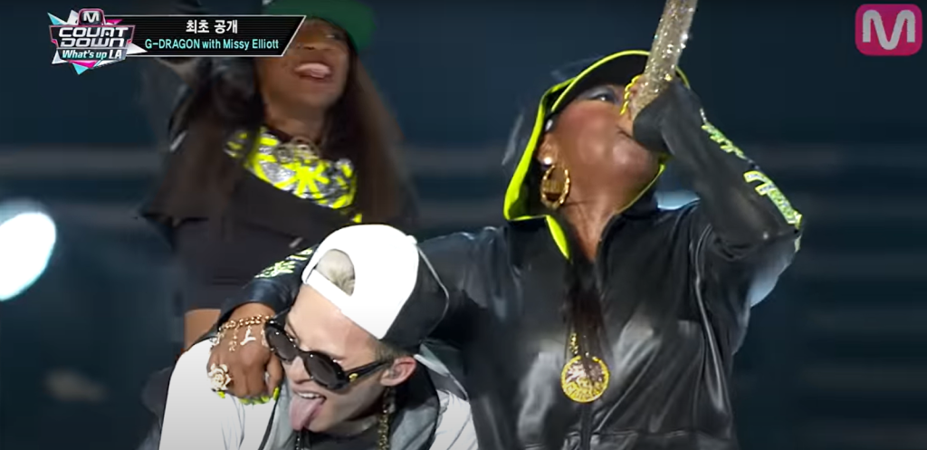 G-DRAGON and Missy Elliott's collaborative performance at KCON LA 2013