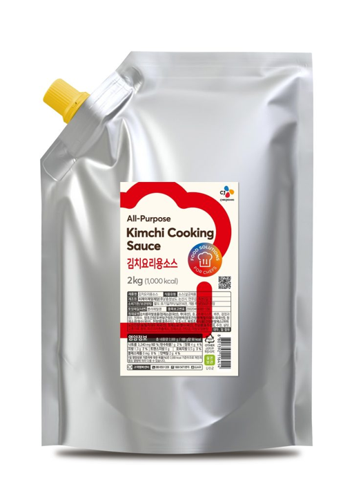 A 2-kg plastic package of All-Purpose Kimchi Cooking Sauce.