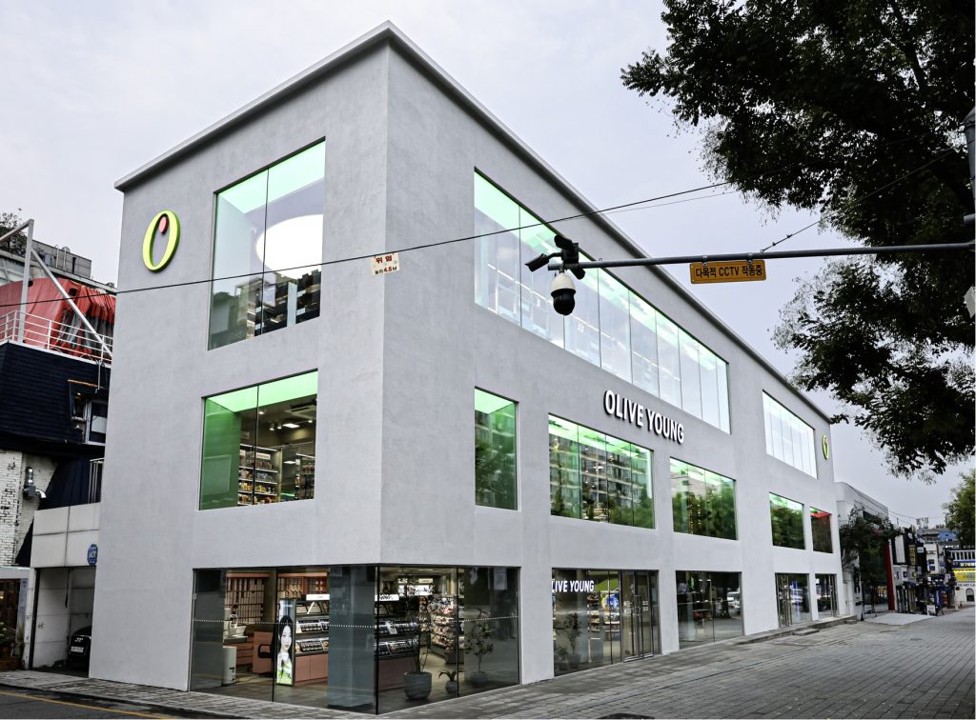 Olive Young flagship in Apgujeong Rodeo