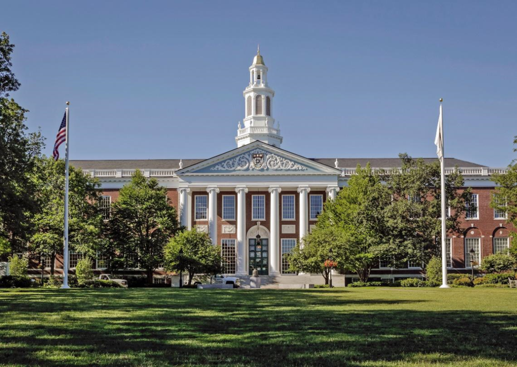 Harvard Business School Baker Library, where CJ Olive Young's business model is featured as a case study.

