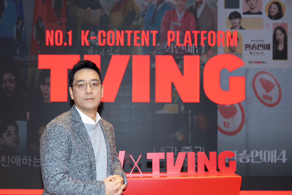 Min Sun-hong, CCO of TVING, at CJ ENM Content Talk 2025.