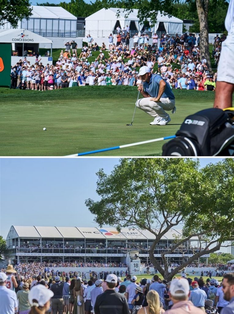 Players and fans at THE CJ CUP Byron Nelson, held in May at TPC Craig Ranch in McKinney, Texas