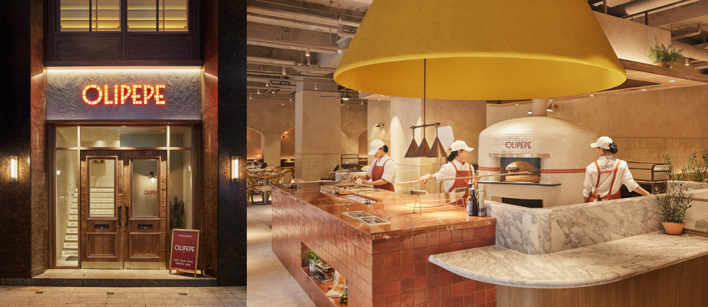 OLIPEPE, a CJ Foodville Italian restaurant near Gwanghwamun, welcomes visitors during BTS concert week. 