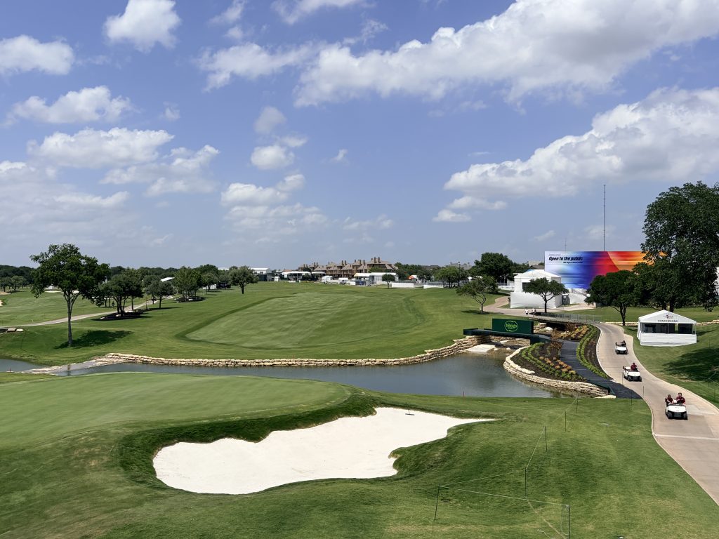 The golf course at THE CJ CUP Byron Nelson during tournament week in Dallas.