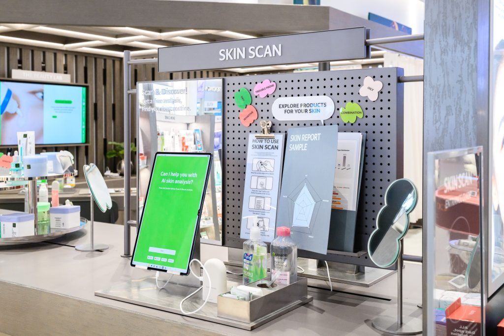 Skin Scan service at OLIVE YOUNG Pasadena