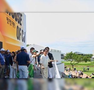 CJ Chairman Lee Jay-hyun Visits THE CJ CUP as K-Lifestyle Platform Expands