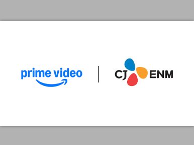 Prime Video and CJ ENM logos displayed side by side to mark their expanded strategic content partnership in India.