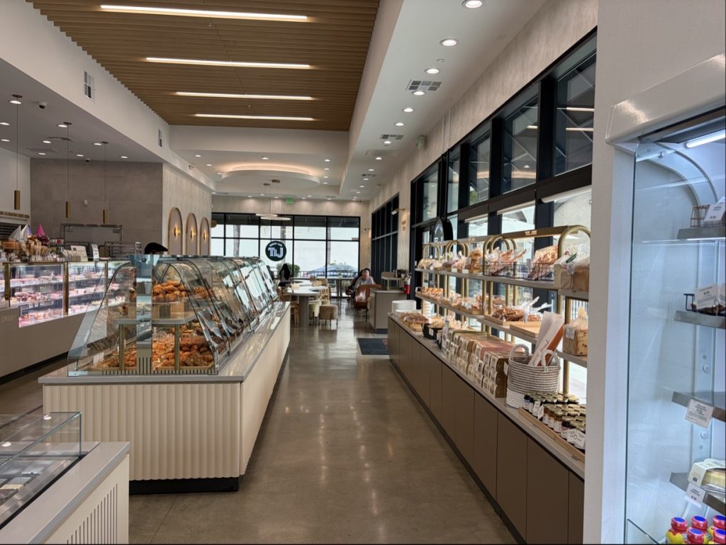 A wide interior view of TOUS les JOURS’ La Habra branch.