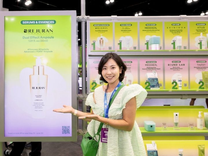 Joo-yeon Song, Head of U.S. Cosmetics Business at PharmaResearch, at OLIVE YOUNG FESTA LA 2026.