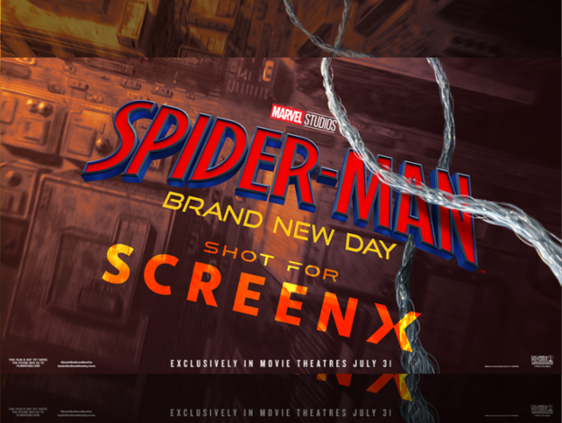 Poster promoting special-format screenings of “Spider-Man: Brand New Day”