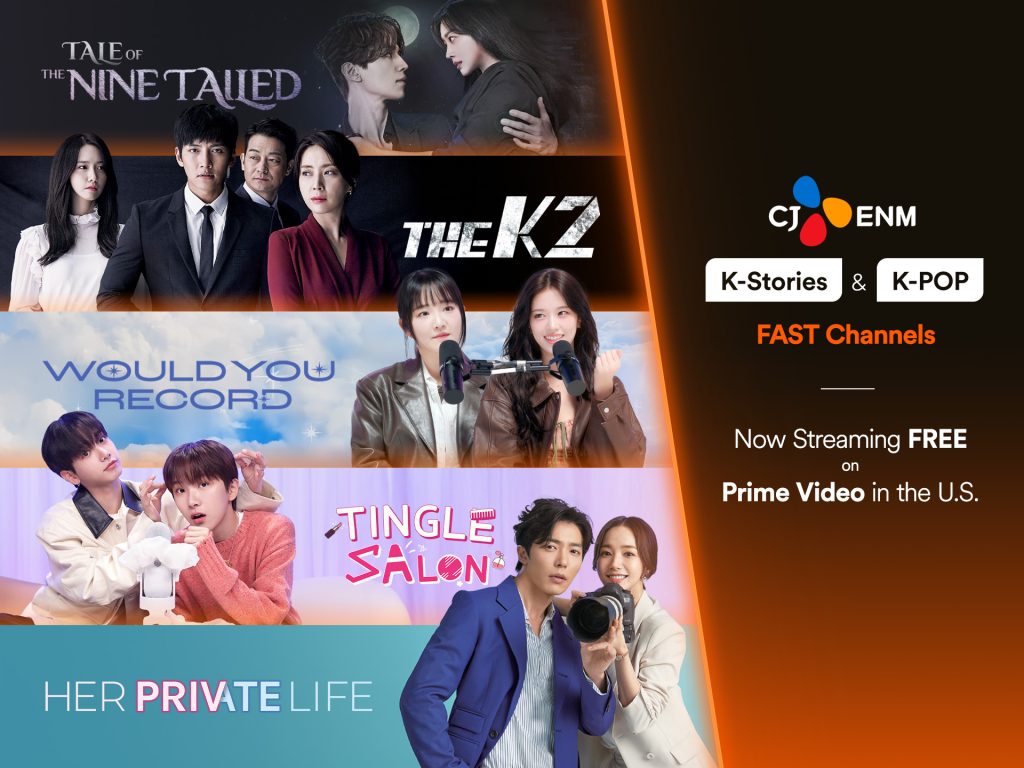 CJ ENM K-Stories and K-Pop FAST channels on Prime Video feature K-content including “Tale of the Nine-Tailed,” “The K2” and “Her Private Life.”