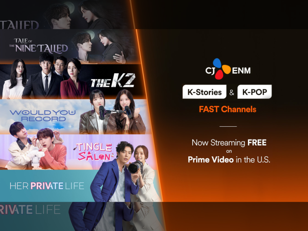 CJ ENM K-Stories and K-Pop FAST channels launch for free on Prime Video in the U.S., featuring drama and music programming.